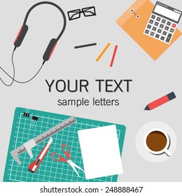 web banners and promotional materials in flat design, mock up template 