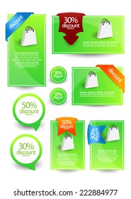 web banners for sale and advertisement. vector