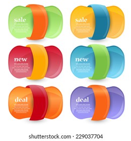 web banners for sale and advertisement. vector