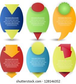 web banners set