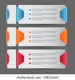 web banners set