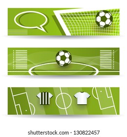 Web Banners with Soccer theme