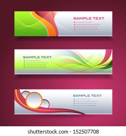 Web Banners Vector Template