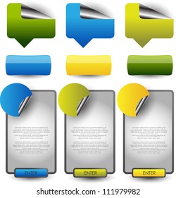 web banners/stickers tags