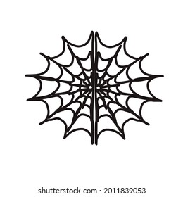 web. black spider web. halloween decoration. feast of dishonor