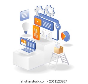Web and blog creative content management