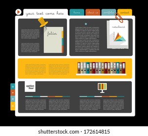 Web blog design. simply web page layout.