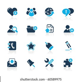 Web Blog & Internet Icons // Azure Series