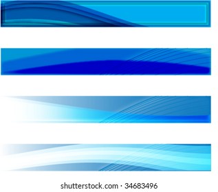 web blue banners