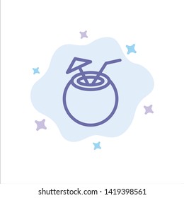 Web Blue Icon on Abstract Cloud Background