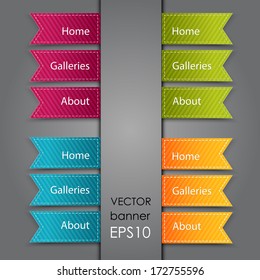 Web Bookmarks for you text. Vector illustration