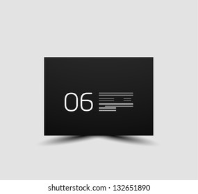 Diseño moderno de sombra de cuadro web
