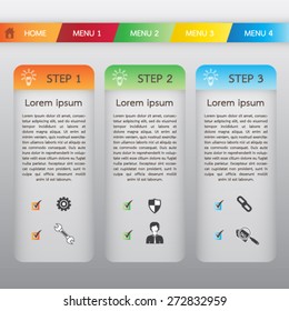 Web Boxes Template and Header Menu