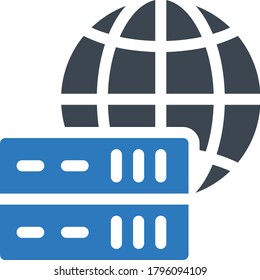 web browse vector glyph color icon 
