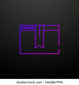 Web browser bookmark nolan icon. Elements of seo and online marketing set. Simple icon for websites, web design, mobile app, info graphics