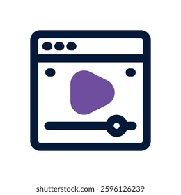 web browser dual tone icon. Sleek and modern vector icon for websites, mobile apps, marketing materials, and corporate design. Fully scalable and ready to use.