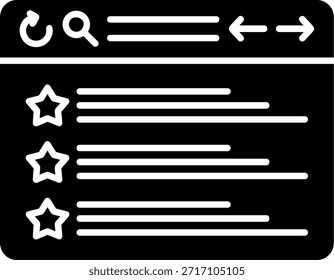 Web Browser Glyph Style Icon Design