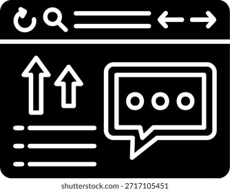 Web Browser Glyph Style Diseño de iconos