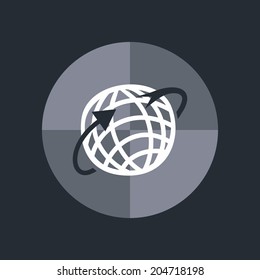 web browser icon button