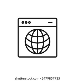 Web Browser Icon Ideal for Internet Navigation