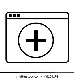 Web Browser Icon illustration design