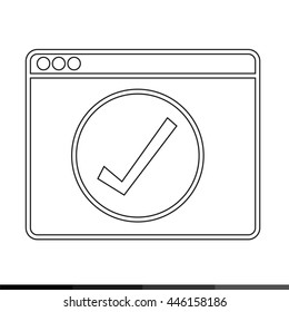 Web Browser Icon illustration design