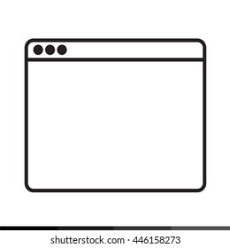 Web Browser Icon illustration design