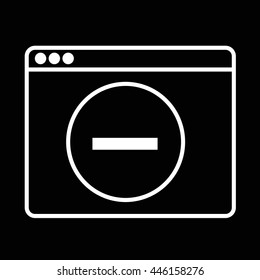 Web Browser Icon illustration design
