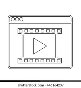 Web Browser Icon illustration design