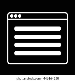 Web Browser Icon illustration design