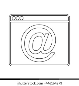 Web Browser Icon illustration design