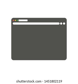 Web browser icon isolated on white background. Web page symbol modern simple vector icon for website or mobile app