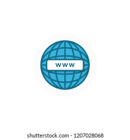 Web browser icon vector design. Url, www, http vector design