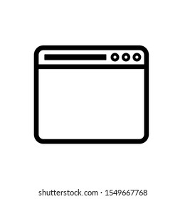 Web browser icon,vector illustration. Flat design style. vector web browser icon illustration isolated on White background, web browser icon Eps10. web browser icons graphic design vector symbols.