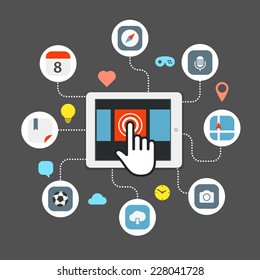 Web browser information transfer concept