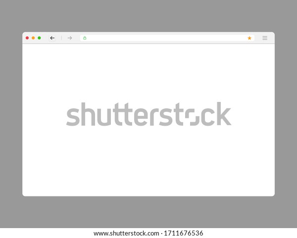 Download Web Browser Mockup Light Modern Flat Stock Vector Royalty Free 1711676536