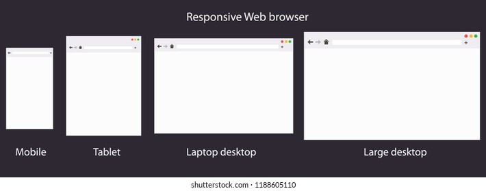 Web Browser In Multiple Responsive Devices Sizes