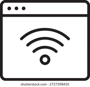Icono de pago en línea del navegador de Web