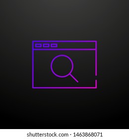Web browser search nolan icon. Elements of seo and online marketing set. Simple icon for websites, web design, mobile app, info graphics