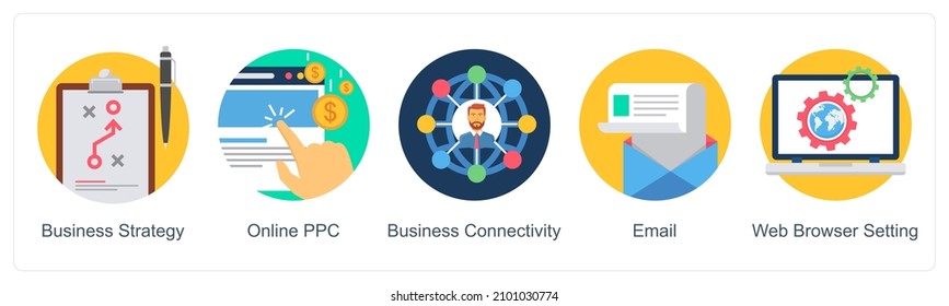 Web Browser Setting Icon Concept