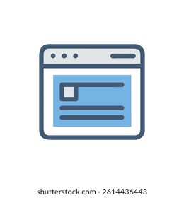 Web Browser Tab Icon for Online Navigation