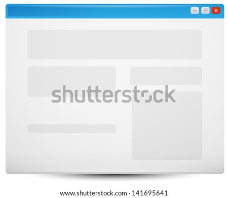 web browser template stock vector royalty free 141695641