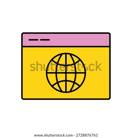 Web Browser Tool flat icon design