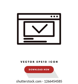 Web browser vector icon