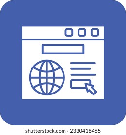 Web Browser vector icon. Can be used for printing, mobile and web applications.