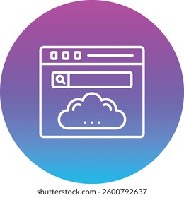 Web Browser vector icon. Can be used for printing, mobile and web applications.