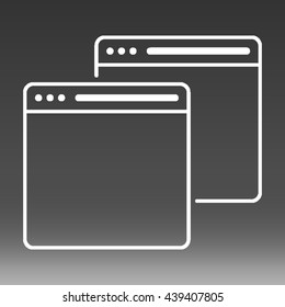 Web Browser Vector Icon Illustration