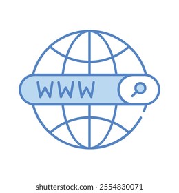 Web Browser vector icon stock illustration
