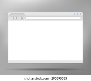 Web browser vector illustration for mockups