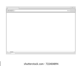 Web Browser Vector Mockup. Ready For A Content
